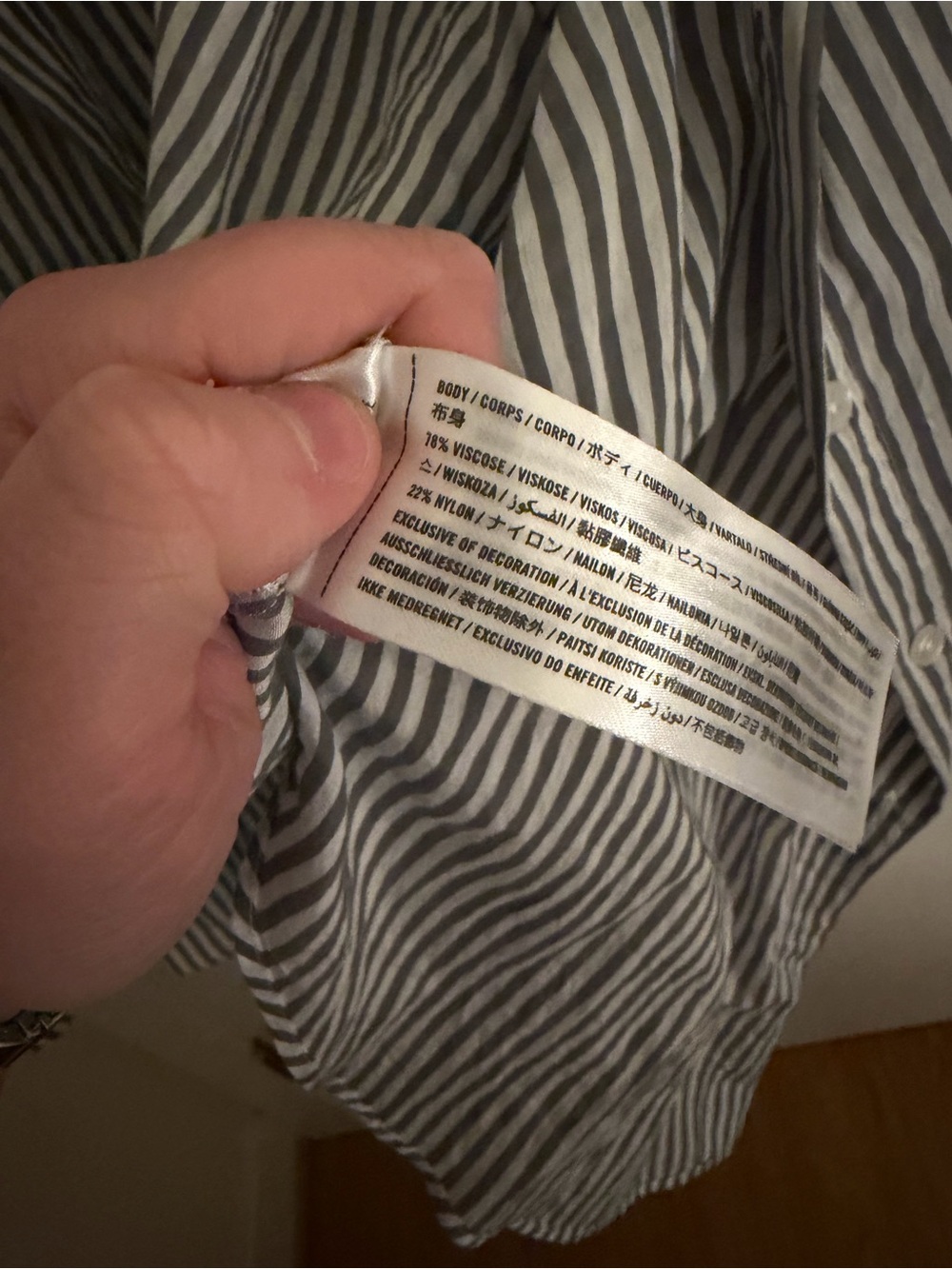 Abercrombie Striped Button-Up Shirt in Blue and White - Picture 4 of 4